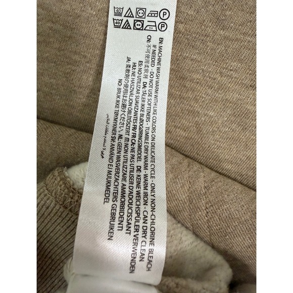 ARIAT Rebar Skill Set 1/2 Zip Hood Tan Heathered Fleece Pullover Hoodie Women - Picture 6 of 10